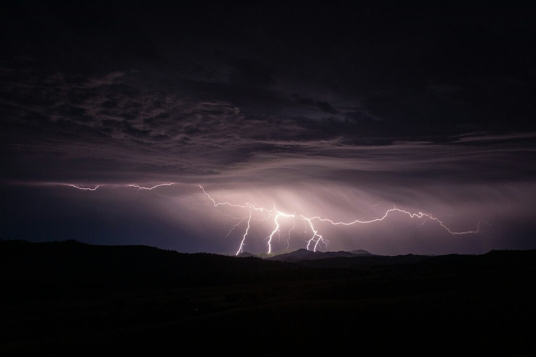 stormy night scene