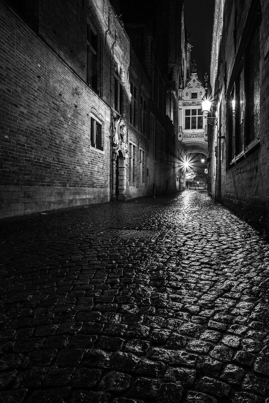 dark alley at night